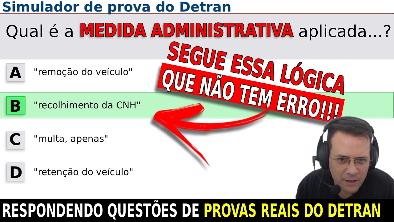 MEDIDAS ADMINISTRATIVAS - RESPONDENDO QUESTÕES DA PROVA DO DETRAN - SIMULADO DETRAN (MACETE)