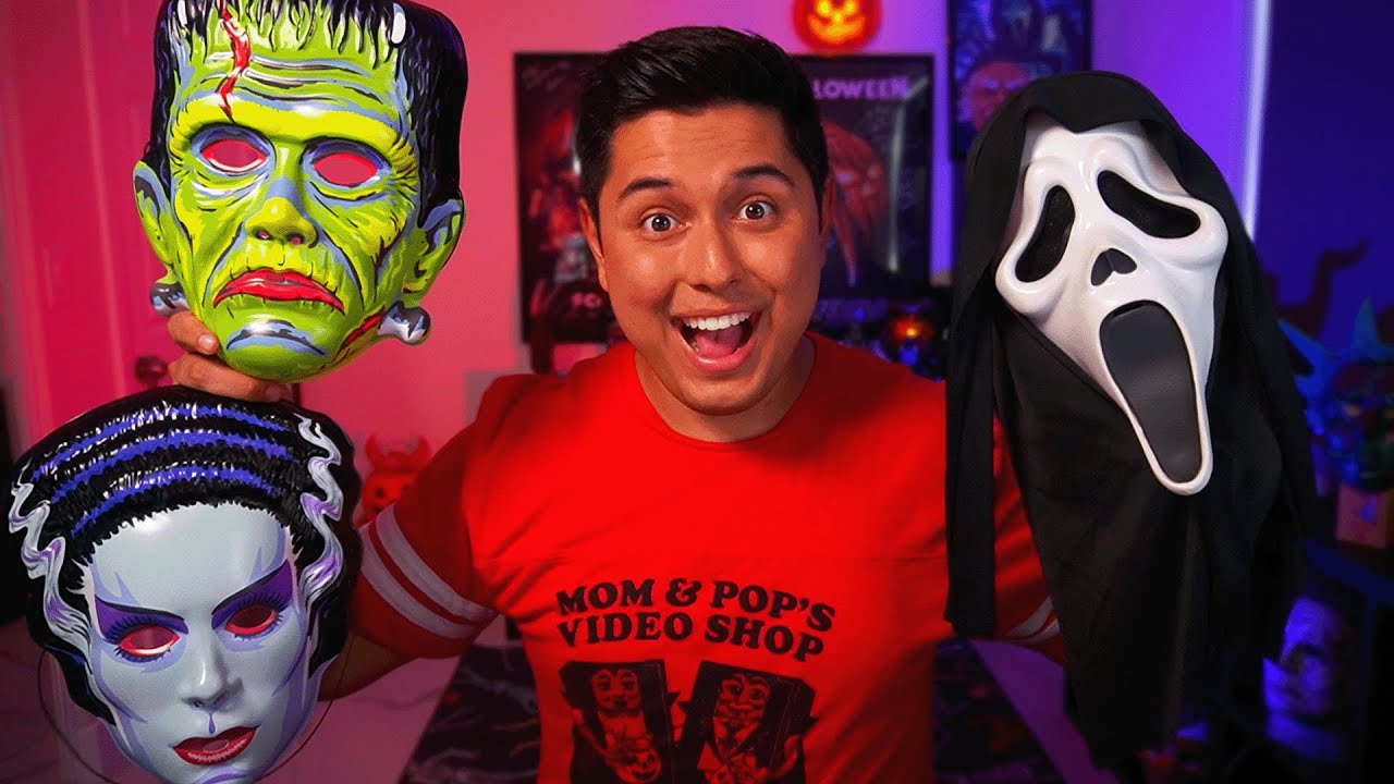 ASMR | My Entire HALLOWEEN Mask Collection!