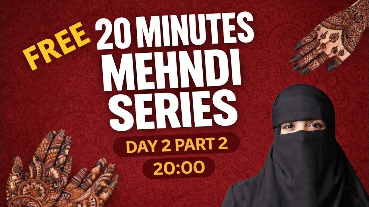 20 Minutes mehndi(Day 2 Part 2) 