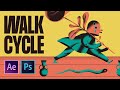 Walk Cycle in After Effects & Photoshop | Motion Design Workflow