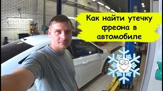 Как найти утечку фреона в автомобиле Hyundai Solaris 2015 г