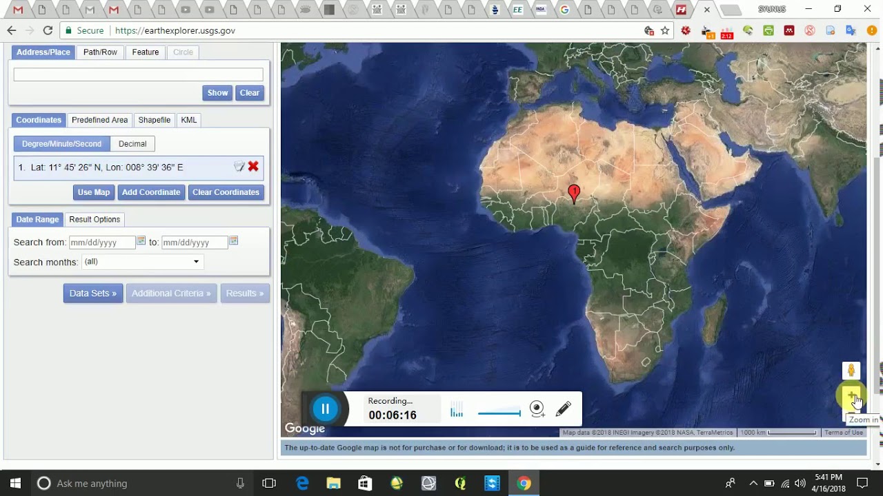 DOWNLOADING LANDSAT FROM USGS 2 (SY HAUSA TUTORIALS)