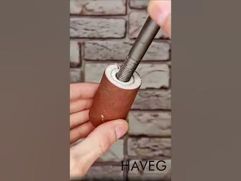 Шлифовальный валик из подручных материалов! - YouTube