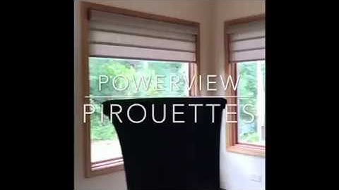 PowerView Alustra Pirouette Remote Control Shades