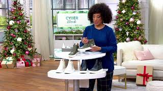 Vionic Leather Sneaker Boots -Brinkely On Qvc