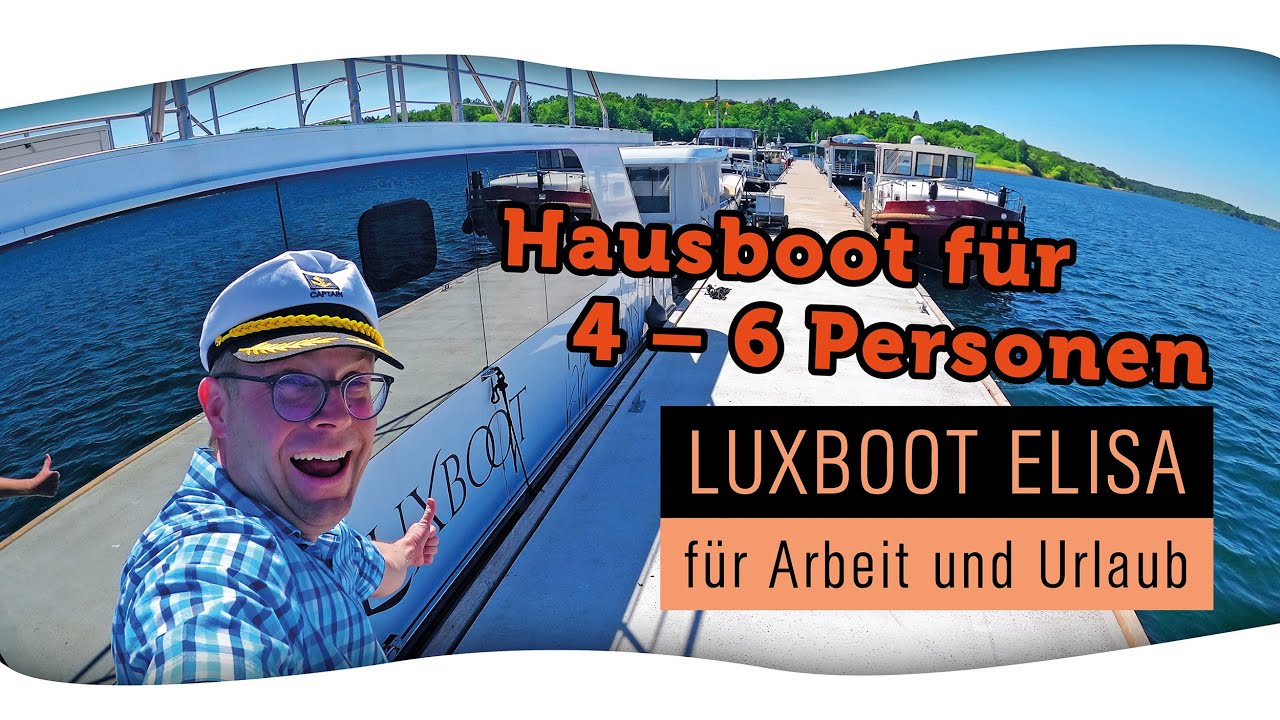 Luxboot ELISA - das Hausboot für Urlaub und Arbeit an der Müritz
