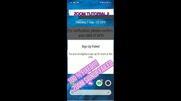Zoom tutorial 2 Sign up failed | You are not Eligible to signup | #Solved | #Ambitious_AB