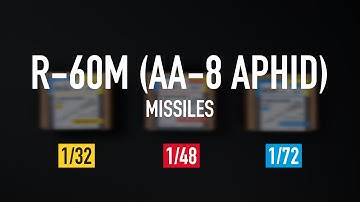 R-60М (AA-8 APHID) MISSILES (4 PCS) in 1/32, 1/48 and 1/72 scale | Unboxing