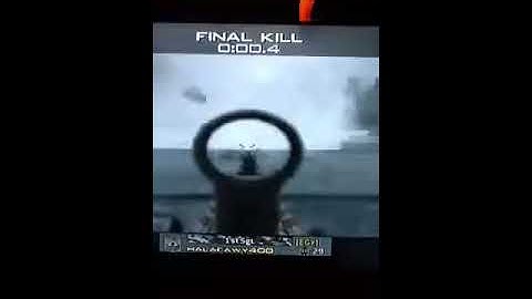 Final kill cam in MW3