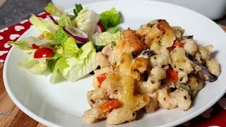 Love Your Neighbor Casserole // Creamy Chicken Mushroom Pasta Bake ❤️