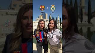 مشجعات ريال مدريد وبرشلونة