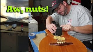 MARTIN kit-built bass disassembly pt.2 | RATTLECAN GUITAR RESTORATIONS by James O’Rear