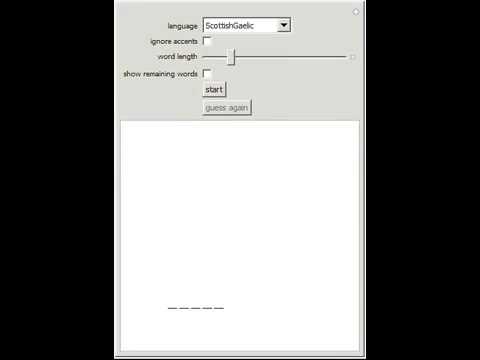 Hangman Word Game for a Computer Player - Wolfram Demonstrations Project