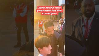 Ruben Amorim takes pictures with Manchester United fans after Arsenal game 🔥 #manchesterunited Ruben Amorim takes pictures with Manchester United fans after Arsenal game 🔥 #manchesterunited