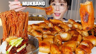 노릇한 통대창구이2kg, 엄청 매운 불냉면 먹방😍(ft.파김치),Daechang (grilled Beef Intestines), Spicy Naengmyeon Mukbang
