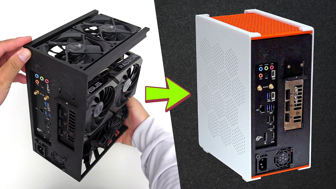 I 3D Printed A Gaming PC + RX 9060XT 16GB, AAA 1440P high! - YouTube