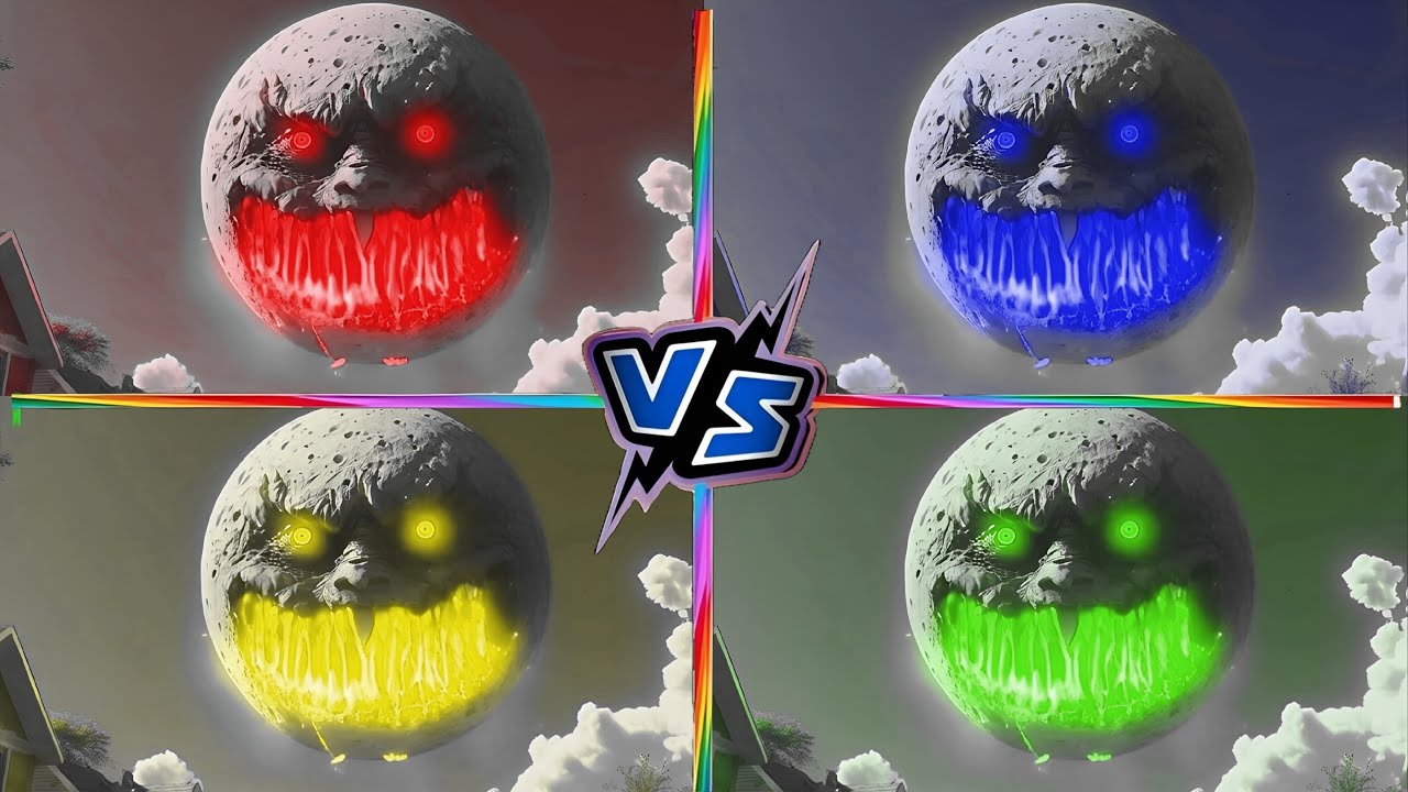 🌝🫣🚨 Lunar Moon Horror Monster Color Battle Coffin Dance Cover #4