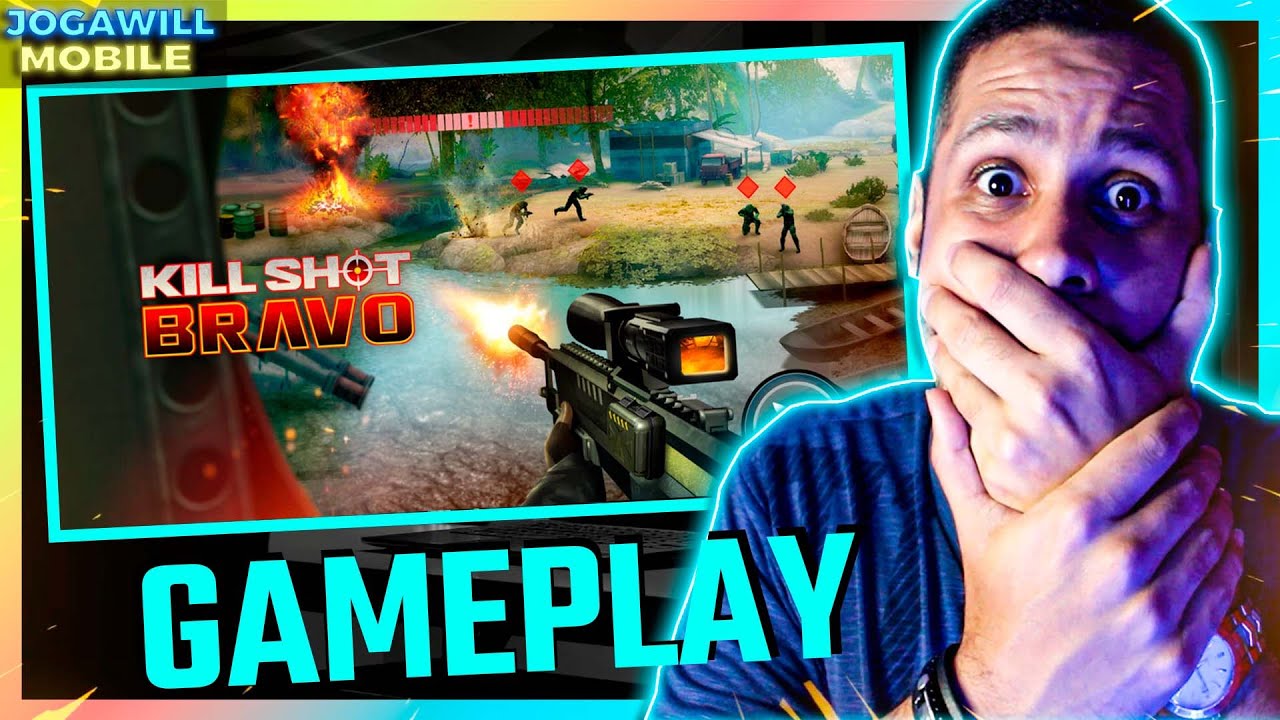 KILL SHOT BRAVO -  JOGO DE TIRO/SNIPER MOBILE, GAMEPLAY ANDROID/IOS | JOGAWILL MOBILE
