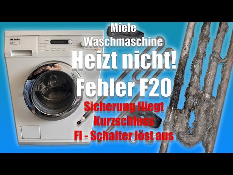 🔧 Miele Waschmaschine Heizung defekt? | Anleitung Schritt für Schritt | Fehler F20