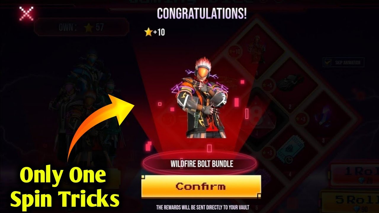 I GOT ONLY ONE SPIN || GAMING DICE EVENT ONE SPIN TRICKS || FREE FIRE GAMING DICE EVENT ||