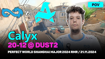 CS2 POV Eternal Fire Calyx (20/12) vs Aurora (dust2) @ Perfect World Shanghai Major 2024 RMR