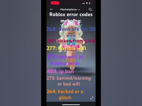 //Roblox error codes meaning// - YouTube