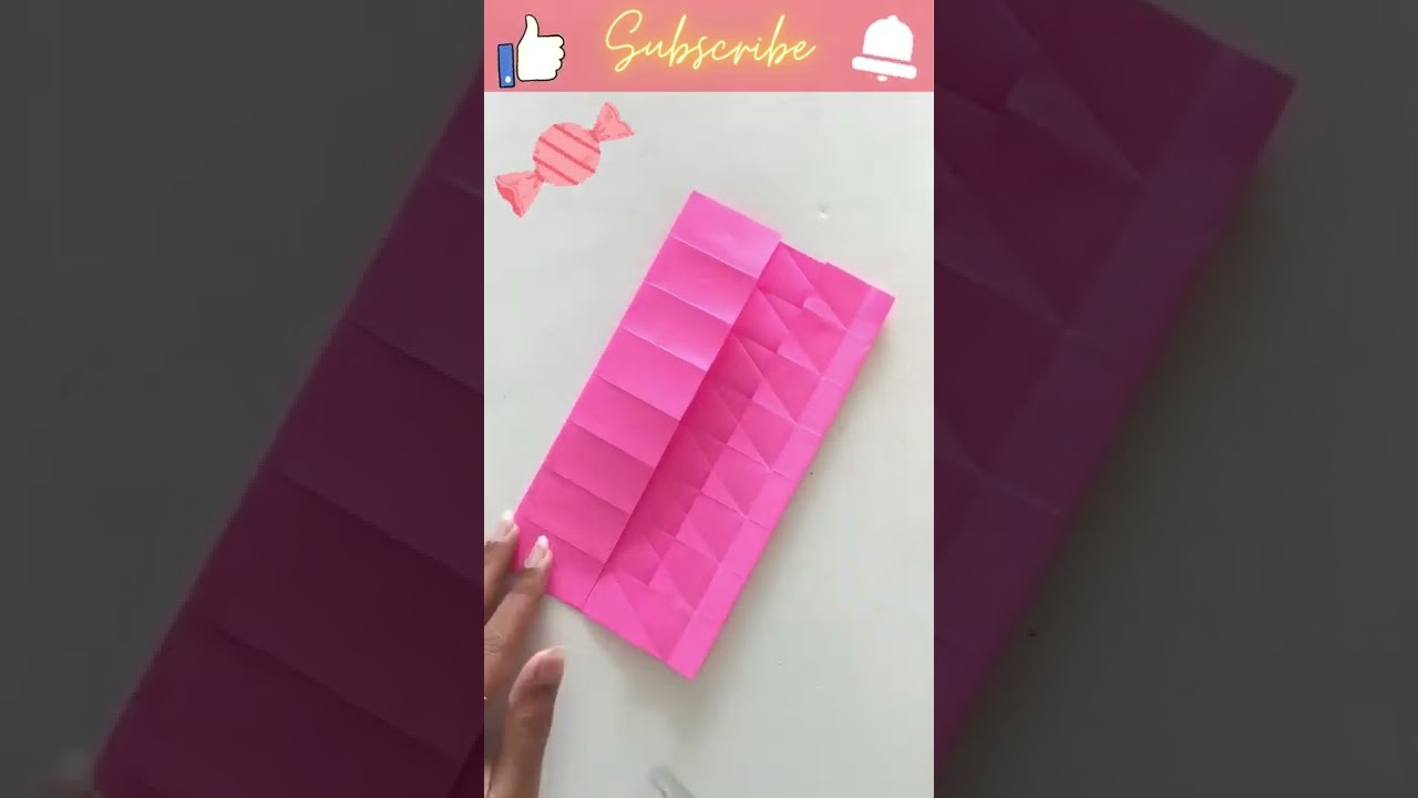 How to make a PAPER CANDY GIFT BOX without glue 🍬ll Origami candy box ll Secret message candy box