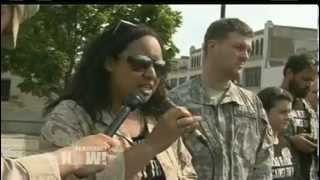 'No NATO, No War': U.S. Veterans of Iraq and Afghanistan Return War Medals at NATO Summit