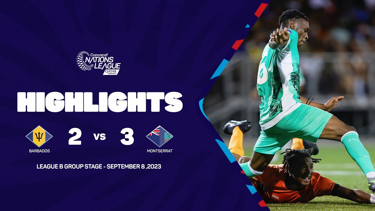 Highlights | Barbados vs Montserrat | 2023/24 Concacaf Nations League