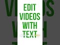 🎬 What if you could create an entire video… just by typing?