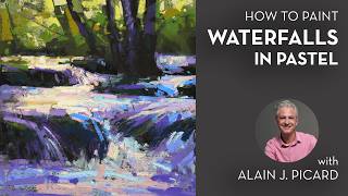 LIVE - How to Paint Waterfalls in Pastel