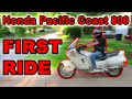 Honda Pacific Coast 800 First Ride,  by a  Street Glide guy.