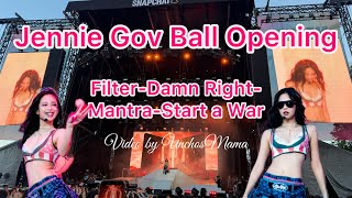 Jennie Opening at Gov Ball June 7,2026 (Filter-Damn Right - Mantra - Start a War)