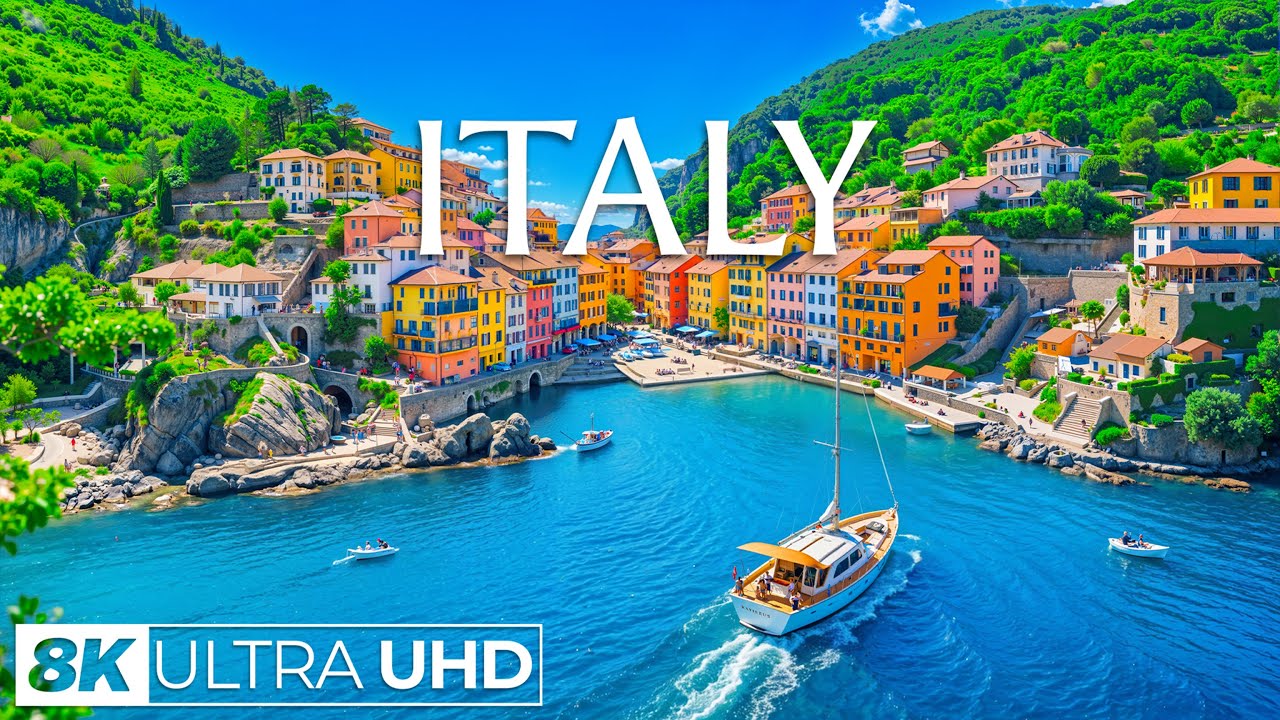 🇮🇹 Italy 8K | Timeless Landscapes, Charming Villages & Relaxing Scenic Travel Film