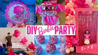 DIY BARBIE PARTY PREP || BARBIE BOX, BALLOON GARLAND & MORE!