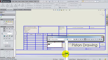 137 SolidWorks Drawing Tutorial Title Block editing, adding notes HD