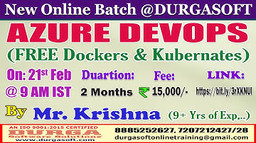 AZURE DEVOPS Online Training @ DURGASOFT
