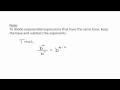 Dividing Exponential Expressions Quiz