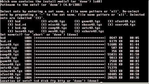 Instalacion de OpenBSD en VMware 7.1.2