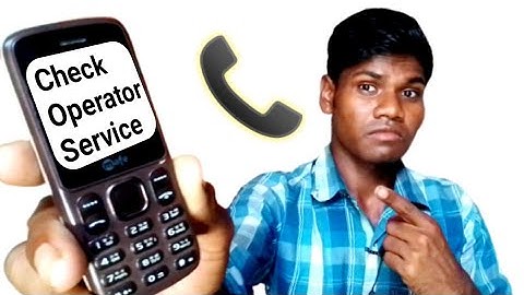 Keypad Mobile Check Operator Services Problem Solve