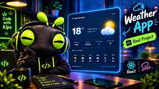 Weather App UI - React + SASS Speed Coding