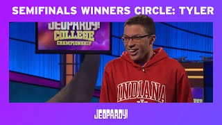 2020 College Championship Semifinals Winners Circle: Tyler | JEOPARDY!