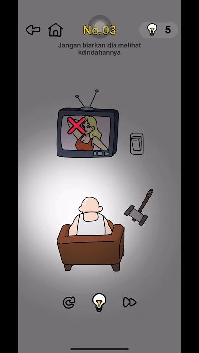 Jangan biarkan dia melihat keindahan (Kunci jawaban brain out memutar otak level 03)