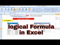 Ms Excel का Formula Tab में से LOGICAL FORMULA पुरा वीडियो को हिन्दी में समझे
