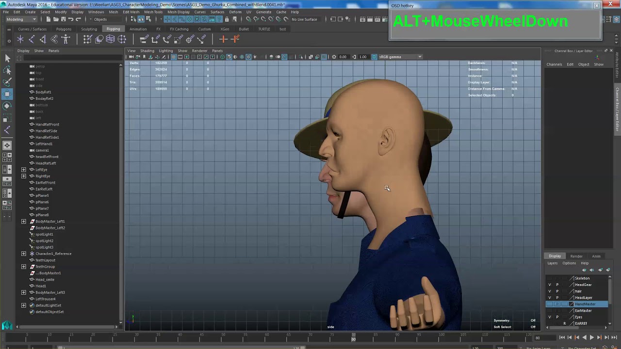 Maya 2016 Character Rigging Joints and Controllers for Posing Only ...