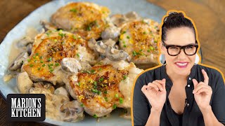 The CREAMIEST Creamy Garlic & Mushroom Chicken...without the dairy cream! | Marion's Kitchen