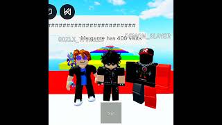 My game has 400 visits #roblox #game #edit #shorts #viral #youtube #visit @caylusblox
