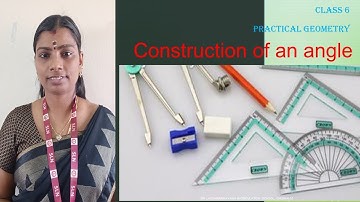 6TH STD MATHS PRACTICAL GEOMETRY | CONSTRUCTION OF AN ANGLE | SLN MATRICULATION SCHOOL