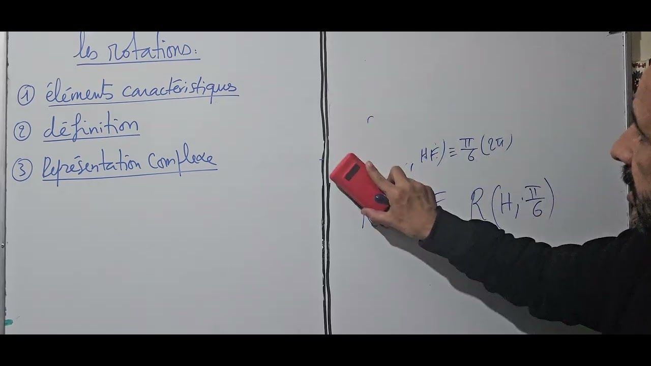 Les rotations( approche par les complexes)