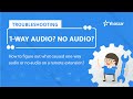 Troubleshooting - One Way Audio or No Audio on Remote Extension (2020)